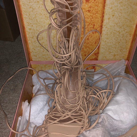 BNIB Jeffrey Campbell Advent Nude Leather Size 9 - Picture 4 of 6